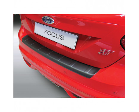 Bumper protector suitable for Ford Focus 5d 2011-2014 incl. ST 'Ribbed' Black