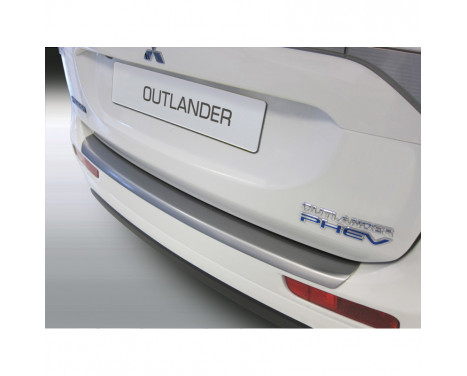 Bumper protector suitable for Mitsubishi Outlander 2013- 'Brushed Alu' Look