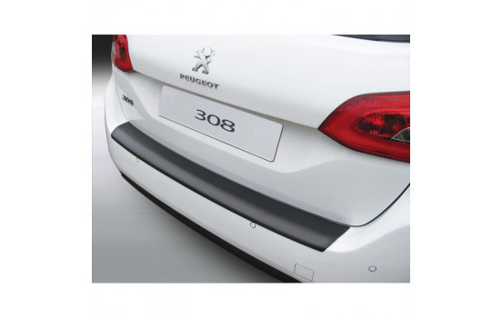 Bumper protector suitable for Peugeot 308 SW 5/2014- Black