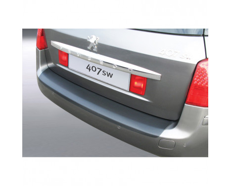 Bumper protector suitable for Peugeot 407 SW 2009- Black