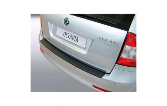 Bumper protector suitable for Skoda Octavia Kombi 2009-2013 Black
