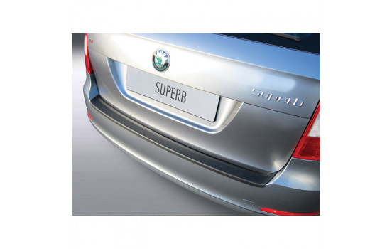 Bumper protector suitable for Skoda Superb Combi 2013- Black