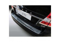 Bumper protector suitable for Volvo V70 6/2013- (excl. XC70) 'Ribbed' Carbon look
