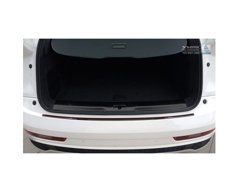 Carbon Bumper protector suitable for Audi Q3 2011-2015 & 2015- Red-Black Carbon, Image 2