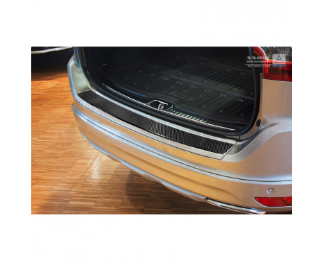 Carbon Bumper protector suitable for Volvo XC60 2013-2016 Black Carbon