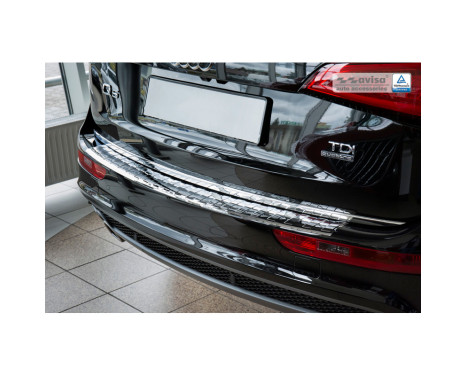 Chrome stainless steel bumper protector suitable for Audi Q5 2008-2012 & 2012- 'Ribs'