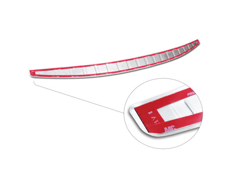 Chrome stainless steel bumper protector suitable for Mercedes C-Class Sedan (W206) 2021- 'Ribs', Image 7