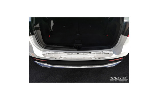 Chrome stainless steel bumper protector suitable for Mercedes GLB (X247) 2019- 'Ribs', Image 2