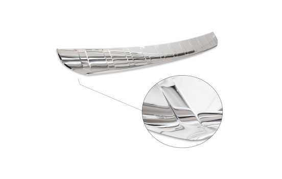 Chrome stainless steel bumper protector suitable for Mercedes GLB (X247) 2019- 'Ribs', Image 5