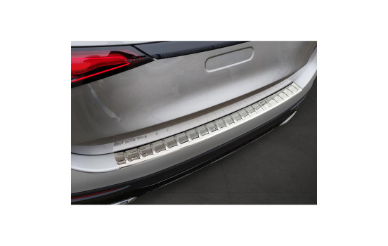Chrome stainless steel bumper protector suitable for Mercedes GLC II (X254) 2022- 'Ribs'