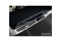 Chrome stainless steel bumper protector suitable for Mercedes Vito / V-Class 2014- 'Ribs' 'XL'