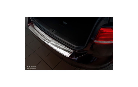 Chrome stainless steel bumper protector suitable for Volkswagen Passat 3G Variant 2014- 'Ribs'