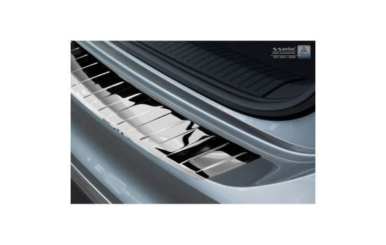 Chrome stainless steel bumper protector suitable for Volkswagen Tiguan II incl. Allspace 2016- 'Ribs', Image 5
