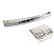 Chrome Stainless Steel Rear Bumper Protector Fits Skoda Superb IV Combi 2023- 'Ribs', Thumbnail 7