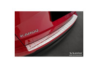 Chrome Stainless Steel Rear Bumper Protector for Skoda Karoq Facelift incl. Sportline 2022 - 'Ribs'