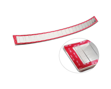 Chrome Stainless Steel Rear Bumper Protector for Skoda Karoq Facelift incl. Sportline 2022 - 'Ribs', Image 8