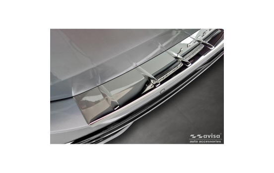 Chrome Stainless Steel Rear Bumper Protector suitable for Volkswagen Passat Variant (CJ5) 2023- 'Ribs', Image 3