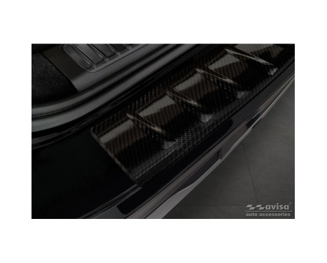 Genuine 3D Carbon Bumper protector fits Mercedes EQS SUV (X296) 2022- 'Ribs'