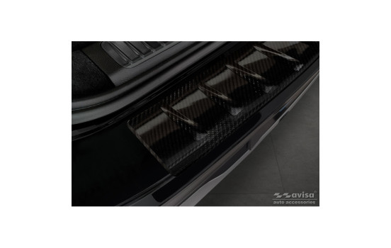 Genuine 3D Carbon Bumper protector fits Mercedes EQS SUV (X296) 2022- 'Ribs'