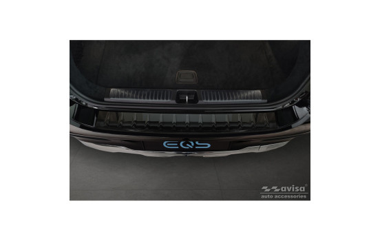 Genuine 3D Carbon Bumper protector fits Mercedes EQS SUV (X296) 2022- 'Ribs', Image 3