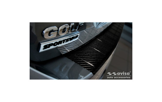 Genuine 3D Carbon Bumper protector fits Volkswagen Golf Sportsvan 2014-2017 & FL 2017- 'Ri, Image 2