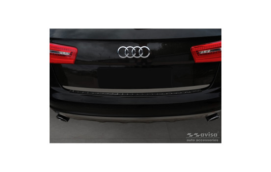 Genuine 3D Carbon Bumper protector suitable for Audi A6 Allroad 2012-2018 'Ribs', Image 4
