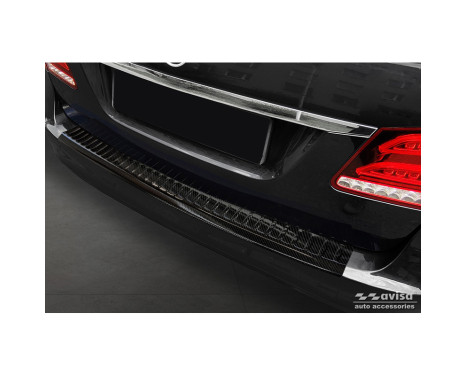 Genuine 3D Carbon Bumper protector suitable for Mercedes E-Class Kombi FL 2013-2016 'Ribs'