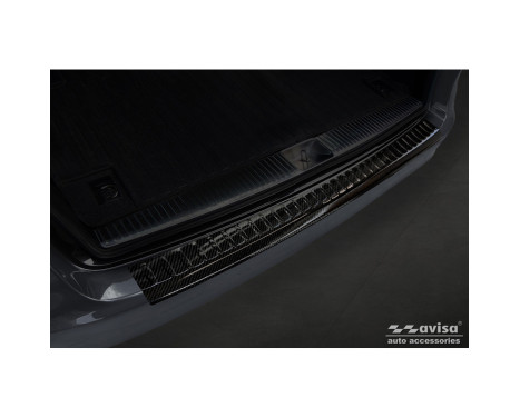 Genuine 3D Carbon Bumper protector suitable for Mercedes E-Class Kombi FL 2013-2016 'Ribs', Image 3