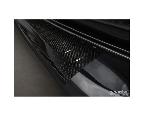 Genuine 3D Carbon Bumper protector suitable for Mercedes E-Class Kombi FL 2013-2016 'Ribs', Image 4