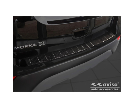 Genuine 3D Carbon Bumper protector suitable for Opel Mokka X Facelift 2016-2020 'Ribs'