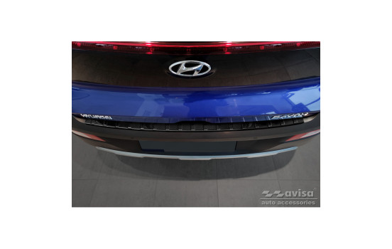 Genuine 3D Carbon Fiber Bumper Protector Fits Hyundai Bayon 2021- 'Ribs', Image 4