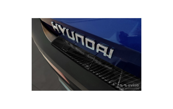 Genuine 3D Carbon Fiber Bumper Protector Fits Hyundai Bayon 2021- 'Ribs', Image 5