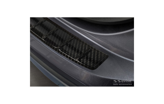 Genuine 3D Carbon Fiber Bumper Protector suitable for Volkswagen Taigo 2021- 'Ribs', Image 4