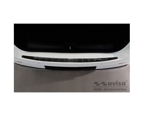 Genuine 3D Carbon Fiber Rear Bumper Protector suitable for Mercedes CLA II (C118) Sedan 2019- 'Ribs', Image 3