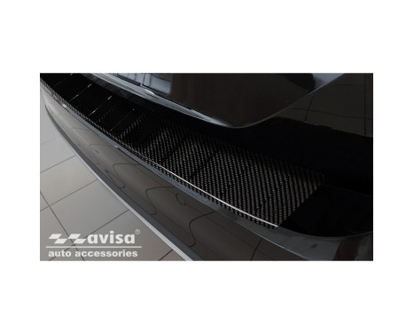 Genuine 3D Carbon Fiber Rear Bumper Protector suitable for Volkswagen Passat 3G Variant 2014- 'Ribs', Image 4