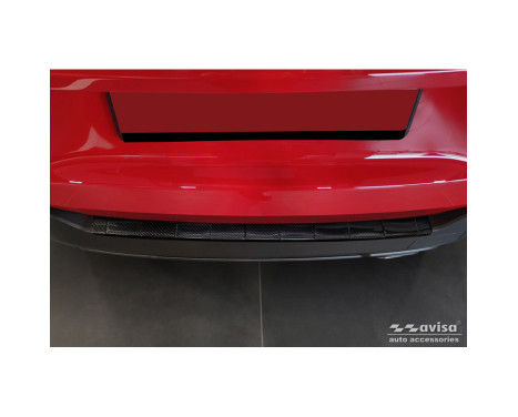 Genuine 3D Carbon Rear Bumper Protector suitable for Jeep Avenger + e-Hybrid & EV 2023- 'Ribs'