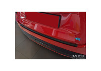 Matt black stainless steel rear bumper protector suitable for Fiat 600 Mild Hybrid / 600e 2023 - 'Ribs'