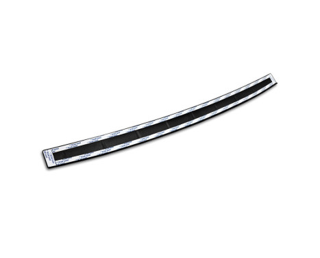 Matt black stainless steel rear bumper protector suitable for Fiat 600 Mild Hybrid / 600e 2023 - 'Ribs', Image 6