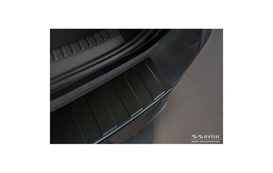 Matt black stainless steel rear bumper protector suitable for Seat Leon Sportstourer incl. FR / Cupra, Image 4