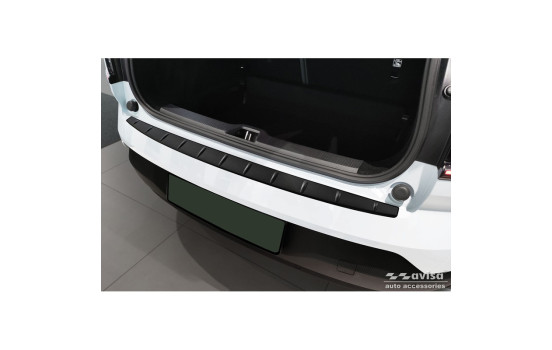 Matt black stainless steel Rear bumper protector suitable for Volvo EX30 2023 - 'Ribs'