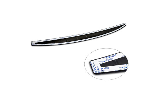 Matt black stainless steel Rear bumper protector suitable for Volvo EX30 2023 - 'Ribs', Image 8