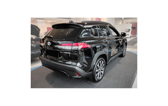 Matte Black Aluminum Bumper Protector Fits Toyota Corolla Cross 2022- 'Riffled Plate', Image 5