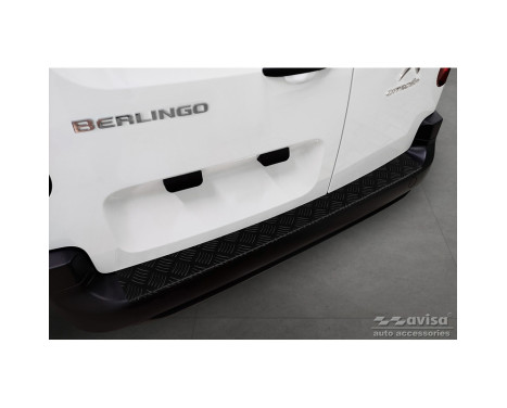 Matte black Aluminum Bumper protector suitable for Citroën Berlingo (Multispace) & Peugeot Par
