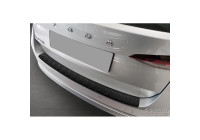 Matte black Aluminum Bumper protector suitable for Skoda Octavia IV Kombi 2020- (incl. RS, excl.