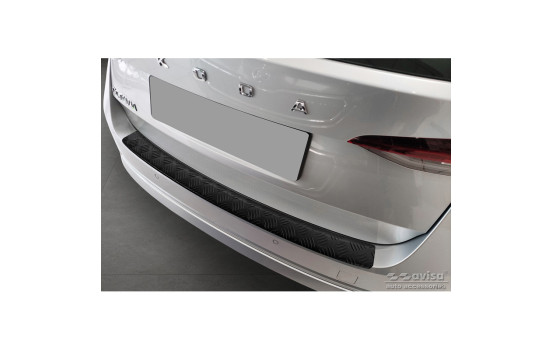 Matte black Aluminum Bumper protector suitable for Skoda Octavia IV Kombi 2020- (incl. RS, excl.