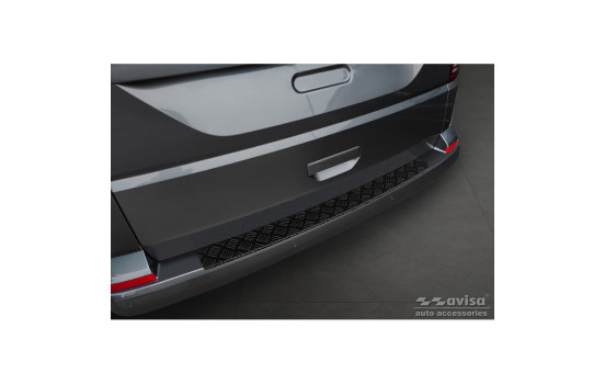Matte Black Aluminum Bumper protector suitable for Volkswagen Transporter T6 2015- & FL 2019- (me