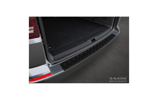 Matte Black Aluminum Bumper protector suitable for Volkswagen Transporter T6 2015- & FL 2019- (me, Image 3