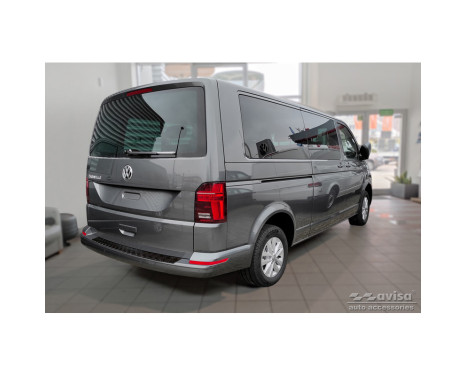 Matte Black Aluminum Bumper protector suitable for Volkswagen Transporter T6 2015- & FL 2019- (me, Image 4