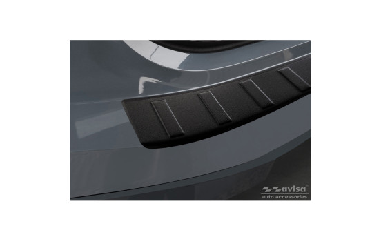 Matte black stainless steel bumper protector suitable for BMW iX (I20) 2021- 'Ribs', Image 5