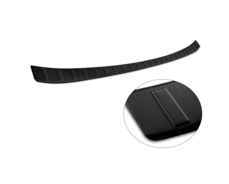 Matte black stainless steel bumper protector suitable for BMW iX (I20) 2021- 'Ribs', Image 6